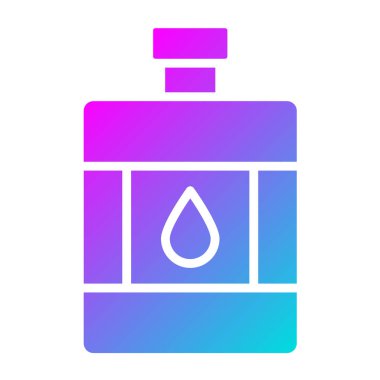 Kalça Şişesi Vektör Simgesi Tasarım İllüstrasyonu