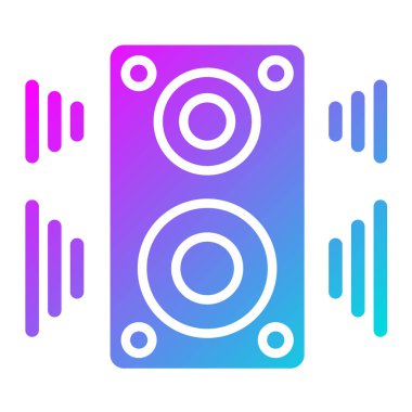 Sözcü Vektör Simgesi Tasarım İllüstrasyonu