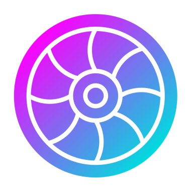 Lens Vektör Simgesi Tasarımı Çizimi