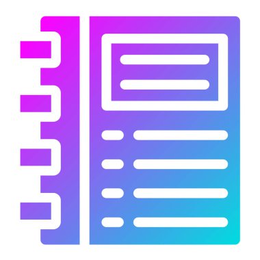 Günlük Vektörü Simgesi Tasarım İllüstrasyonu