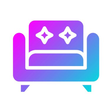 Kol Koltuğu Vektörü Simgesi Tasarım İllüstrasyonu