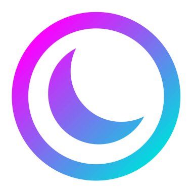 Gece Kipi Vektör Simgesi Tasarım İllüstrasyonu