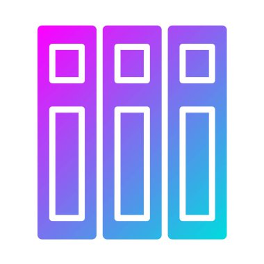 Arşivler Vektör Simgesi Tasarım İllüstrasyonu