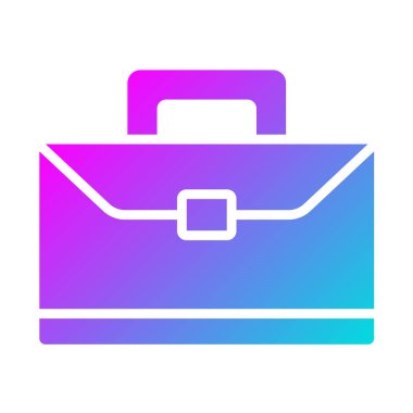 Evrak Çantası Vektör Simgesi Tasarımı İllüstrasyonu