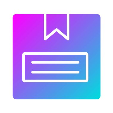 Kutu Vektörü Simgesi Tasarım İllüstrasyonu