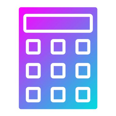 Hesaplama Vektörü Simgesi Tasarım İllüstrasyonu