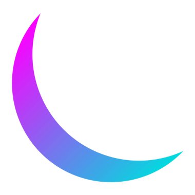 Ay Vektörü simgesi tasarımı illüstrasyonu