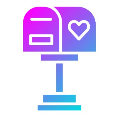 Posta Kutusu Vektör Simgesi Tasarım İllüstrasyonu