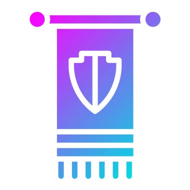 Blazon Vektör Simgesi Tasarım İllüstrasyonu