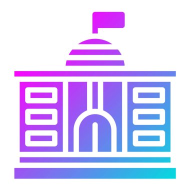 Hükümet Vektör Simgesi Tasarım İllüstrasyonu