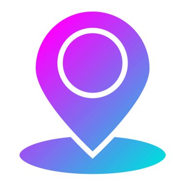 Gps Vektör Simgesi Tasarım İllüstrasyonu