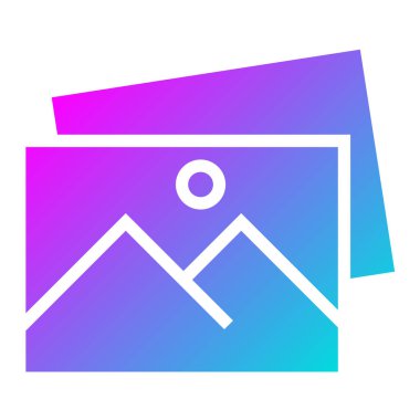 Fotoğraf Vektörü Simgesi Tasarım İllüstrasyonu