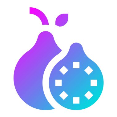 Guava Vektör Simgesi Tasarım İllüstrasyonu