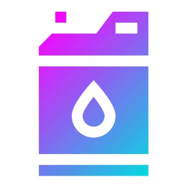 Yağ Kutusu Vektör Simgesi Tasarımı Çizimi