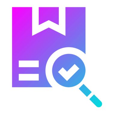 Paket Arama Vektörü Simgesi Tasarım İllüstrasyonu