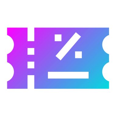 İndirimli Coupon Vektör Simgesi Tasarım İllüstrasyonu