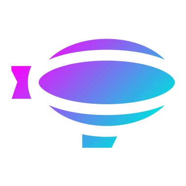 Uçan Hava Gemisi Vektör Simgesi Tasarım İllüstrasyonu