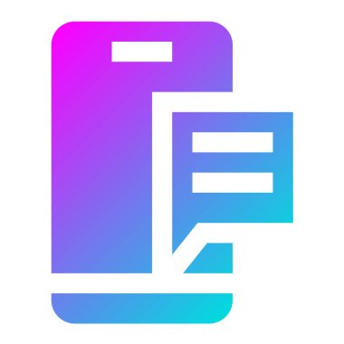 Mobil ileti Vektör Simgesi Tasarım ResmiComment