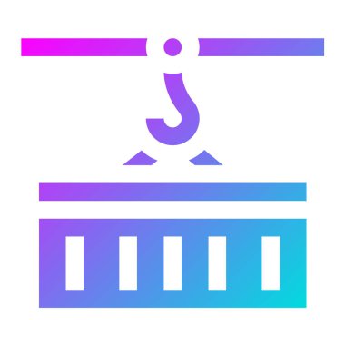 Kargo Taşıyıcı Vektör Simgesi Tasarım İllüstrasyonu