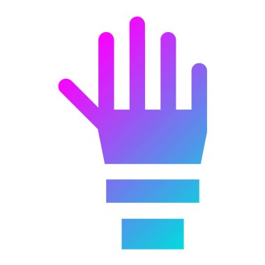 El Vektörü Simgesi Tasarım İllüstrasyonu