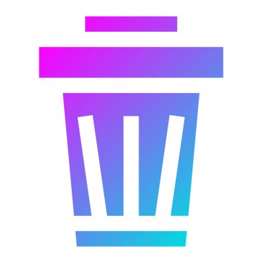 Bin Vektör Simgesi Tasarım İllüstrasyonu