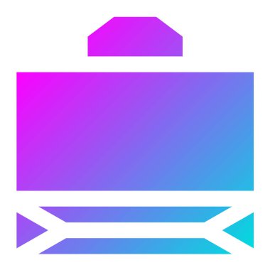 Kağıt torba Vektör Simgesi Tasarım İllüstrasyonu