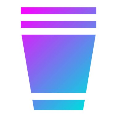 Çorba Kupası Vektör Simgesi Tasarımı Çizimi