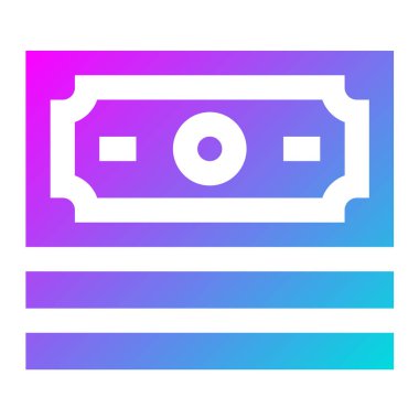 Para Vektörü Simgesi Tasarım İllüstrasyonu