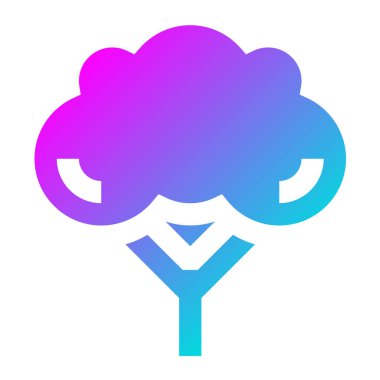 Brokoli Vektör Simgesi Tasarım İllüstrasyonu