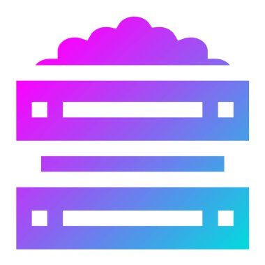 Tahta Sandık Vektör Simgesi Tasarım İllüstrasyonu