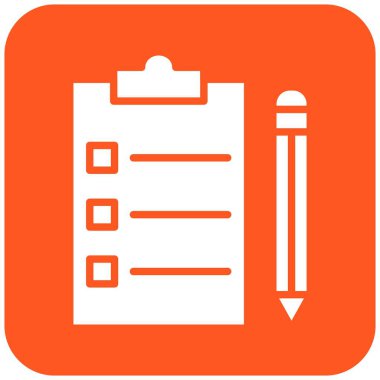 Denetim Listesi Vektör Simgesi Tasarım İllüstrasyonu