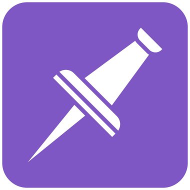 Pin Vektör Simgesi Tasarım İllüstrasyonuna bas