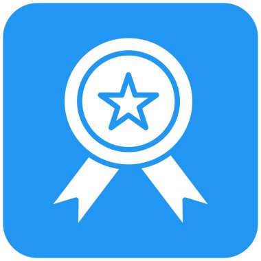 Rozet Vektörü Simgesi Tasarımı İllüstrasyonu