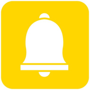 Çan Vektörü Simgesi Tasarım İllüstrasyonu