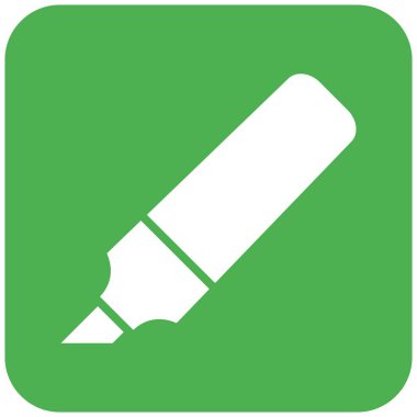 İşaretleyici Vektör Simgesi Tasarım İllüstrasyonu