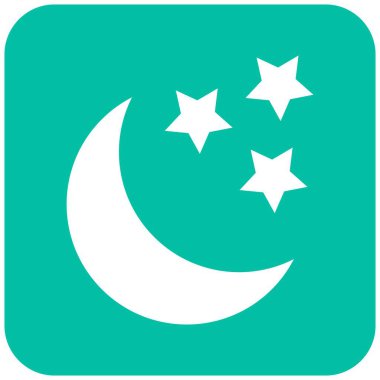 Ay Vektörü simgesi tasarımı illüstrasyonu