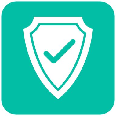 Doğrulanmış Vektör Simgesi Tasarım İllüstrasyonu