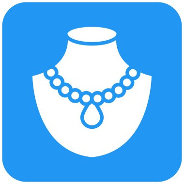 Kolye Vektör Simgesi Tasarım İllüstrasyonu