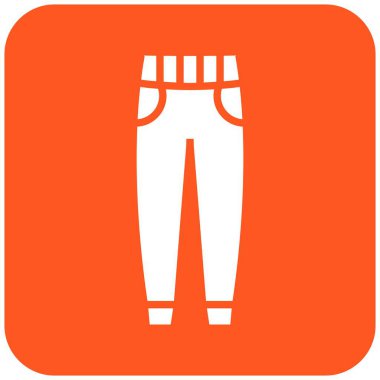 Pantolon Vektörü Simgesi Tasarım İllüstrasyonu