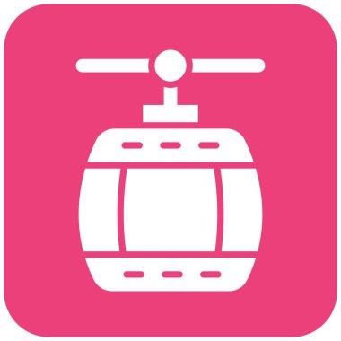 Kablo Otomobil Vektörü Simgesi Tasarım İllüstrasyonu