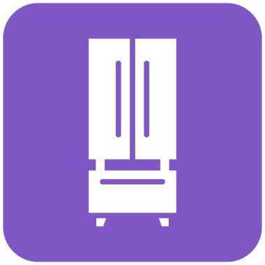 Buzdolabı Vektör Simgesi Tasarım İllüstrasyonu