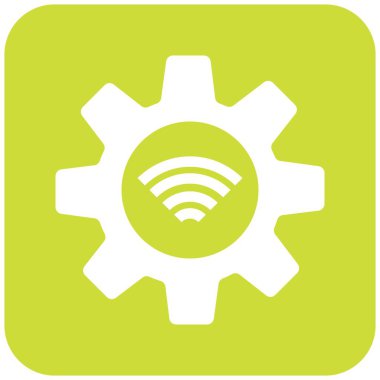 Gear Vektör Simgesi Tasarım İllüstrasyonu