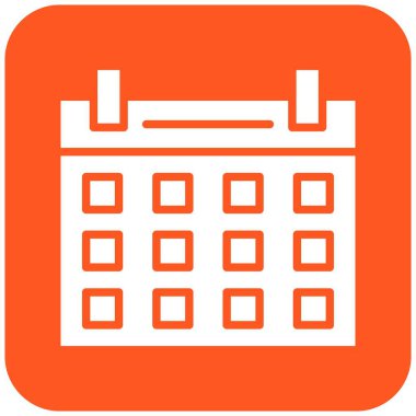 Takvim Vektörü Simgesi Tasarım İllüstrasyonu