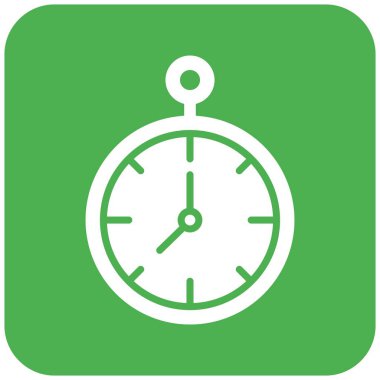 Saat Vektörü Simgesi Tasarım İllüstrasyonu