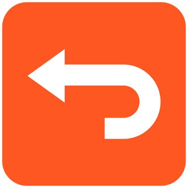 Geri Al Vektör Simgesi Tasarım İllüstrasyonu