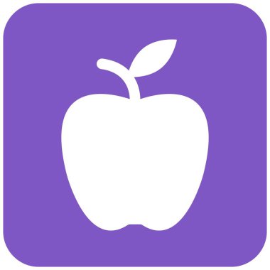 Apple Vektör Simgesi Tasarım İllüstrasyonu