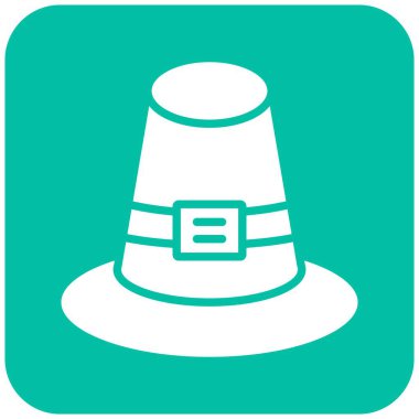 Pilgrim Vektör Simgesi Tasarım Çizimi