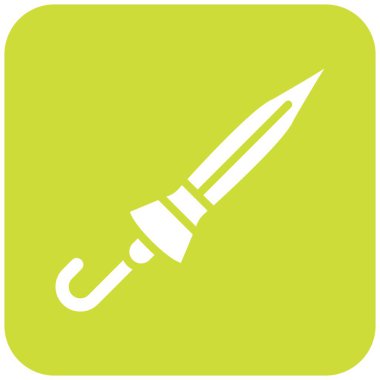 Kapalı şemsiye Vektör Simgesi Tasarım İllüstrasyonu