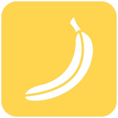 Muz Vektörü Simgesi Tasarım İllüstrasyonu