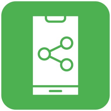 Paylaşım Vektörü Simgesi Tasarım İllüstrasyonu